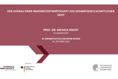 Cover Vortrag: Der Aufbau einer Wasserstoffwirtschaft aus gesamtgesellschaftlicher Sicht