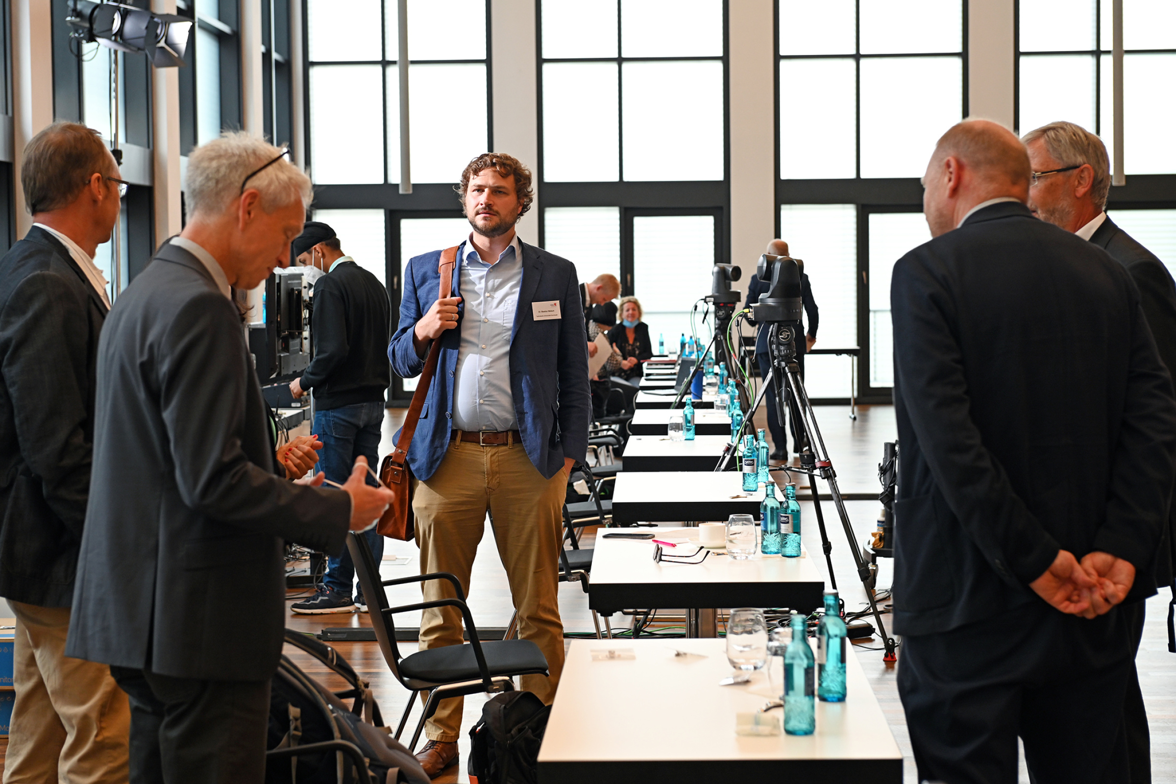 Besucher des Geothermie-Forums 2021