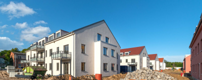 Baustelle Neubau Einfamilienhaus